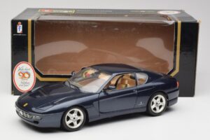 Ferrari 456 GT Blue Bburago 1:18 3036 Diecast - image 2 of 8