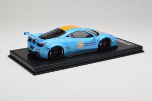 Ferrari 458 LB Works Gulf Blue Orange BBA 1:18 REMC033 Resin - image 3 of 7