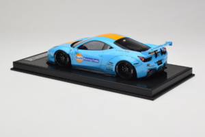 Ferrari 458 LB Works Gulf Blue Orange BBA 1:18 REMC033 Resin - image 5 of 7