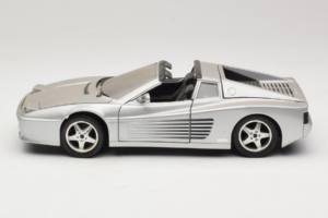 Ferrari 512TR Targa Silver Mira 1:18 6175 Diecast - image 4 of 8