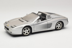 Ferrari 512TR Targa Silver Mira 1:18 6175 Diecast