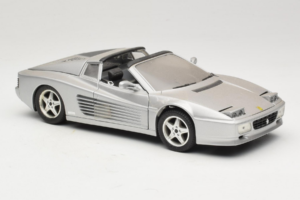 Ferrari 512TR Targa Silver Mira 1:18 6175 Diecast - image 6 of 8