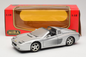 Ferrari 512TR Targa Silver Mira 1:18 6175 Diecast - image 8 of 8