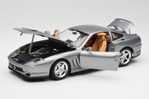 Ferrari 550 Maranello Silver Bburago 1:18 3344 Diecast - image 2 of 8
