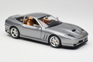 Ferrari 550 Maranello Silver Bburago 1:18 3344 Diecast - image 6 of 8