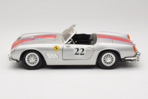 Ferrari California #22 Silver Red Stripe 1966 Tonka 1:18 01109-S2 Diecast - image 4 of 8