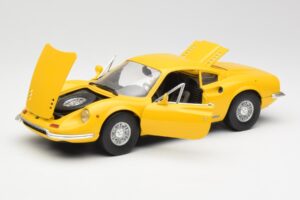 Ferrari Dino 246 GT Yellow Anson 1:18 30301W Diecast - image 2 of 8