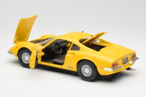 Ferrari Dino 246 GT Yellow Anson 1:18 30301W Diecast - image 5 of 8