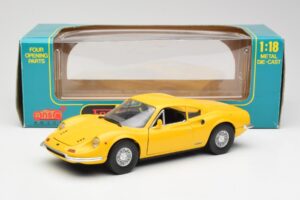 Ferrari Dino 246 GT Yellow Anson 1:18 30301W Diecast - image 8 of 8