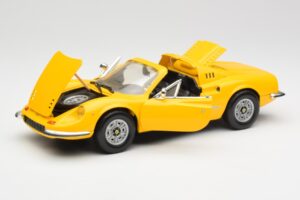 Ferrari Dino 246 GTS Yellow Hot Wheels 1:18 23920 Diecast - image 2 of 8