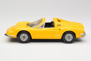 Ferrari Dino 246 GTS Yellow Hot Wheels 1:18 23920 Diecast - image 4 of 8