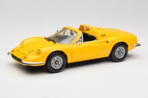 Ferrari Dino 246 GTS Yellow Hot Wheels 1:18 23920 Diecast