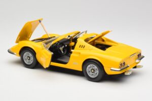 Ferrari Dino 246 GTS Yellow Hot Wheels 1:18 23920 Diecast - image 5 of 8