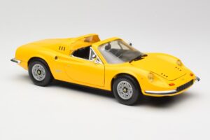Ferrari Dino 246 GTS Yellow Hot Wheels 1:18 23920 Diecast - image 6 of 8