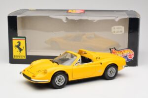 Ferrari Dino 246 GTS Yellow Hot Wheels 1:18 23920 Diecast - image 8 of 8