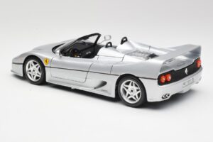 Ferrari F50 Cabriolet Silver Bburago 1:18 3372 Diecast - image 7 of 8