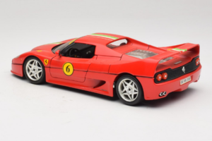 Ferrari F50 Coupe #6 Red with Italian Flag Bburago 1:18 3382-P1 Diecast - image 7 of 8