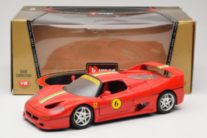 Ferrari F50 Coupe #6 Red with Italian Flag Bburago 1:18 3382-P1 Diecast - image 8 of 8