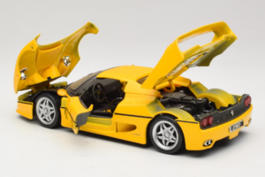 Ferrari F50 Coupe Shell Yellow Maisto 1:18 3076-Y1 Diecast - image 5 of 8