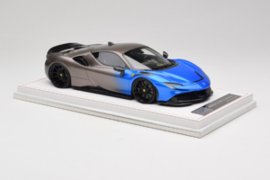 Ferrari SF90 Novitec Blue Grey Metallic IVY 1:18 REMC029 Resin - image 4 of 7