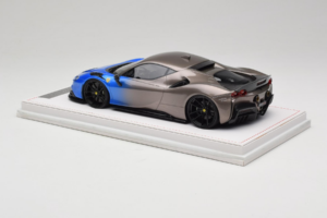 Ferrari SF90 Novitec Blue Grey Metallic IVY 1:18 REMC029 Resin - image 5 of 7