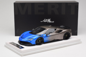 Ferrari SF90 Novitec Blue Grey Metallic IVY 1:18 REMC029 Resin - image 7 of 7
