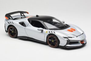 Ferrari SF90 XX Stradale Arctic White Bburago 1:18 18-16020W Diecast - image 6 of 8