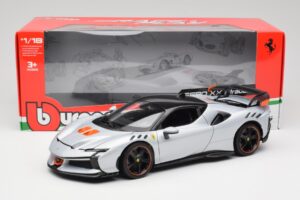 Ferrari SF90 XX Stradale Arctic White Bburago 1:18 18-16020W Diecast - image 8 of 8