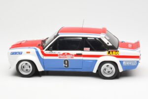 Fiat 131 Abarth Fiat France #9 J-C. Andruet / C. Delferrier Winner Rally Sanremo 1977 Kyosho 1:18 08375A Diecast - image 4 of 8