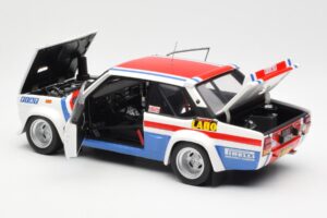 Fiat 131 Abarth Fiat France #9 J-C. Andruet / C. Delferrier Winner Rally Sanremo 1977 Kyosho 1:18 08375A Diecast - image 5 of 8