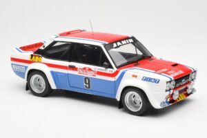 Fiat 131 Abarth Fiat France #9 J-C. Andruet / C. Delferrier Winner Rally Sanremo 1977 Kyosho 1:18 08375A Diecast - image 6 of 8