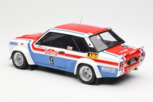 Fiat 131 Abarth Fiat France #9 J-C. Andruet / C. Delferrier Winner Rally Sanremo 1977 Kyosho 1:18 08375A Diecast - image 7 of 8
