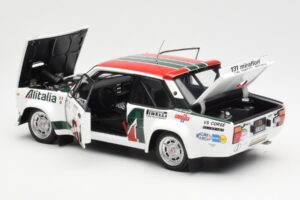 Fiat 131 Abarth #3 M. Alen / I. Kivimaki Winner Rally 1000 Lakes 1980 Kyosho 1:18 08376H Diecast - image 5 of 8