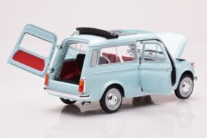 Fiat 500 Giardiniera Acquamarina Blue Norev 1:18 187742 Diecast - image 2 of 7