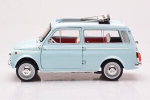 Fiat 500 Giardiniera Acquamarina Blue Norev 1:18 187742 Diecast - image 4 of 7