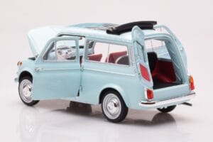 Fiat 500 Giardiniera Acquamarina Blue Norev 1:18 187742 Diecast - image 5 of 7