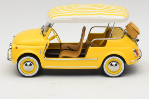Fiat 500 Jolly Yellow Norev 1:18 187790 Diecast - image 3 of 6
