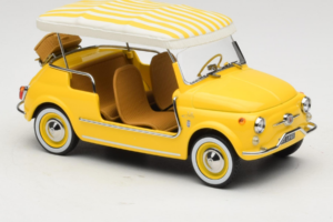Fiat 500 Jolly Yellow Norev 1:18 187790 Diecast - image 4 of 6