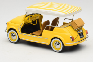 Fiat 500 Jolly Yellow Norev 1:18 187790 Diecast - image 5 of 6
