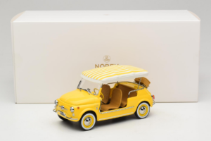 Fiat 500 Jolly Yellow Norev 1:18 187790 Diecast - image 6 of 6