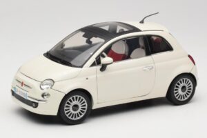 Fiat 500 White Mondo Motors 1:18 500291 Diecast
