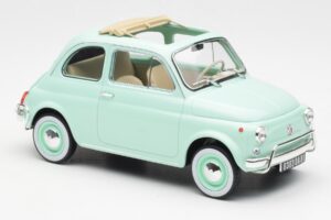 Fiat 500L Pastel Blue Norev 1:18 187777 Diecast - image 4 of 6