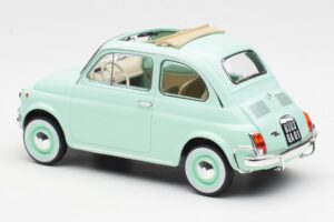 Fiat 500L Pastel Blue Norev 1:18 187777 Diecast - image 5 of 6