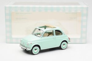 Fiat 500L Pastel Blue Norev 1:18 187777 Diecast - image 6 of 6
