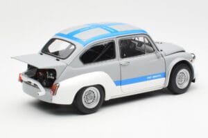 Fiat Abarth 1000 TCR Matt Grey Blue Stripes AUTOart 1:18 72642 Diecast - image 3 of 8
