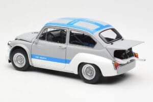 Fiat Abarth 1000 TCR Matt Grey Blue Stripes AUTOart 1:18 72642 Diecast - image 7 of 8