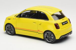 Abarth 500e Yellow IXO 1:18 MCG18498 Diecast - image 5 of 6