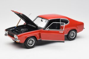 Ford Capri Mk1 2600 RS Red Black Minichamps 1:18 180089071 Diecast - image 2 of 8