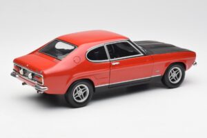 Ford Capri Mk1 2600 RS Red Black Minichamps 1:18 180089071 Diecast - image 3 of 8