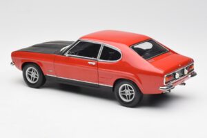 Ford Capri Mk1 2600 RS Red Black Minichamps 1:18 180089071 Diecast - image 7 of 8